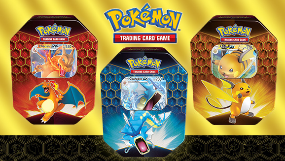 Pokemon Hidden Fates Tins: Set of 3 Tins